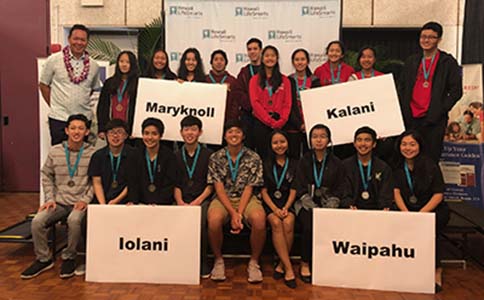 Sam Moku and HI LifeSmarts competition semifinalists