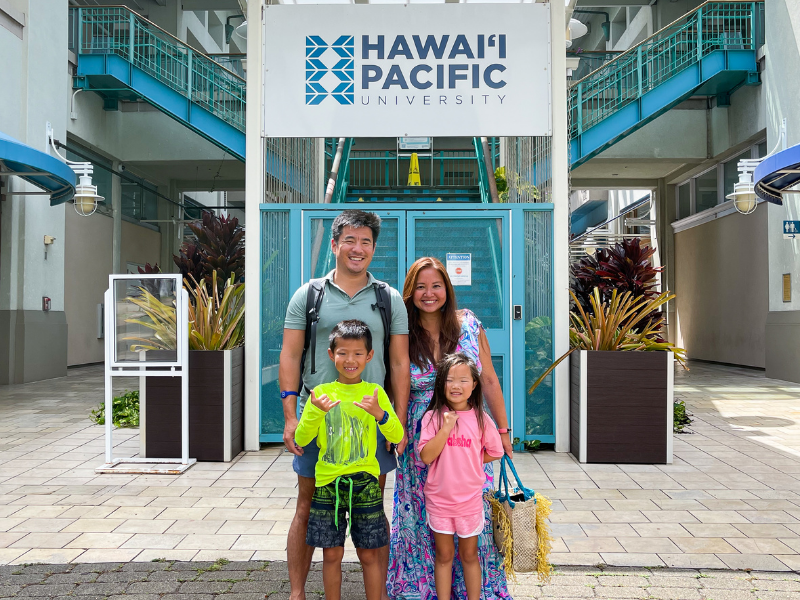 Haland Family at Aloha Tower