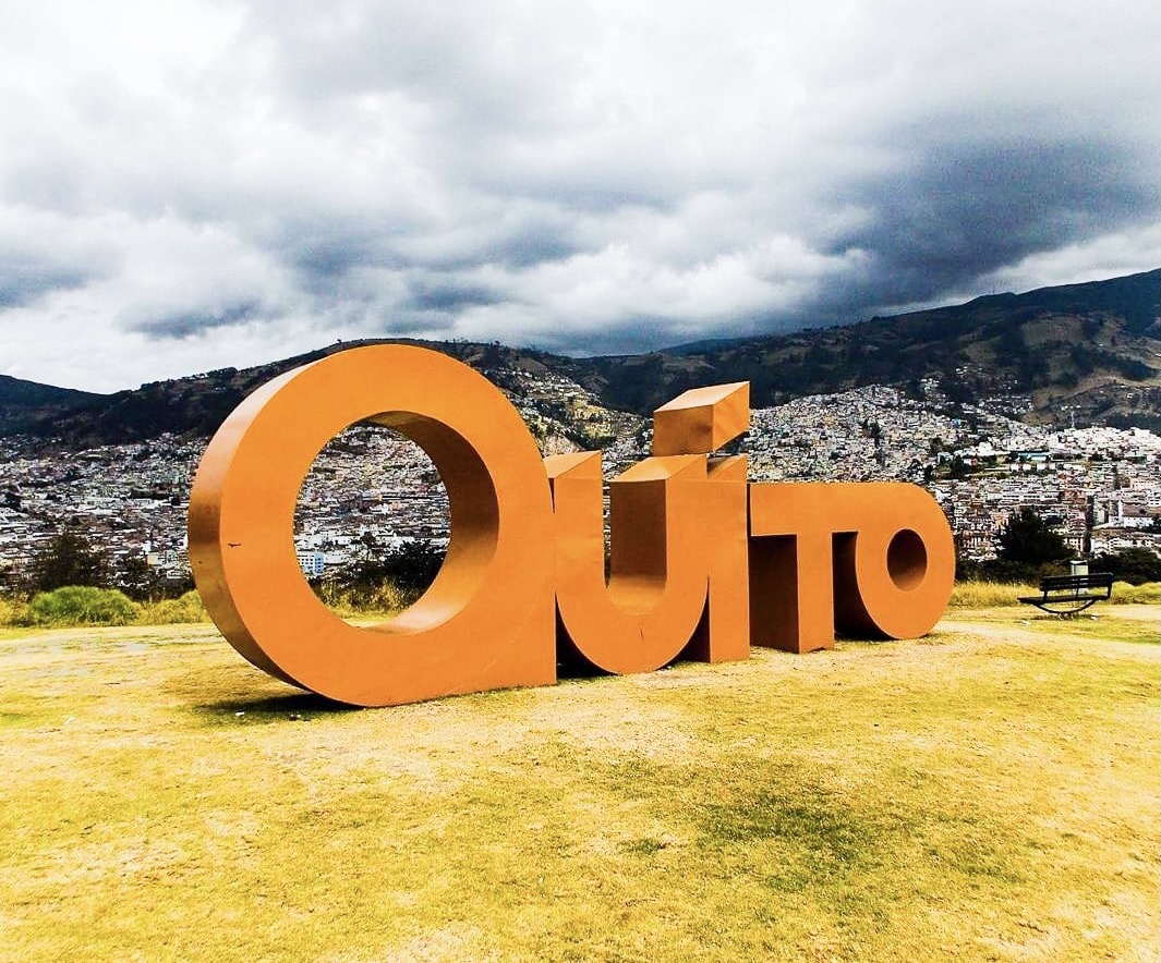 A perfect spot for a photo in Quito, Ecuador