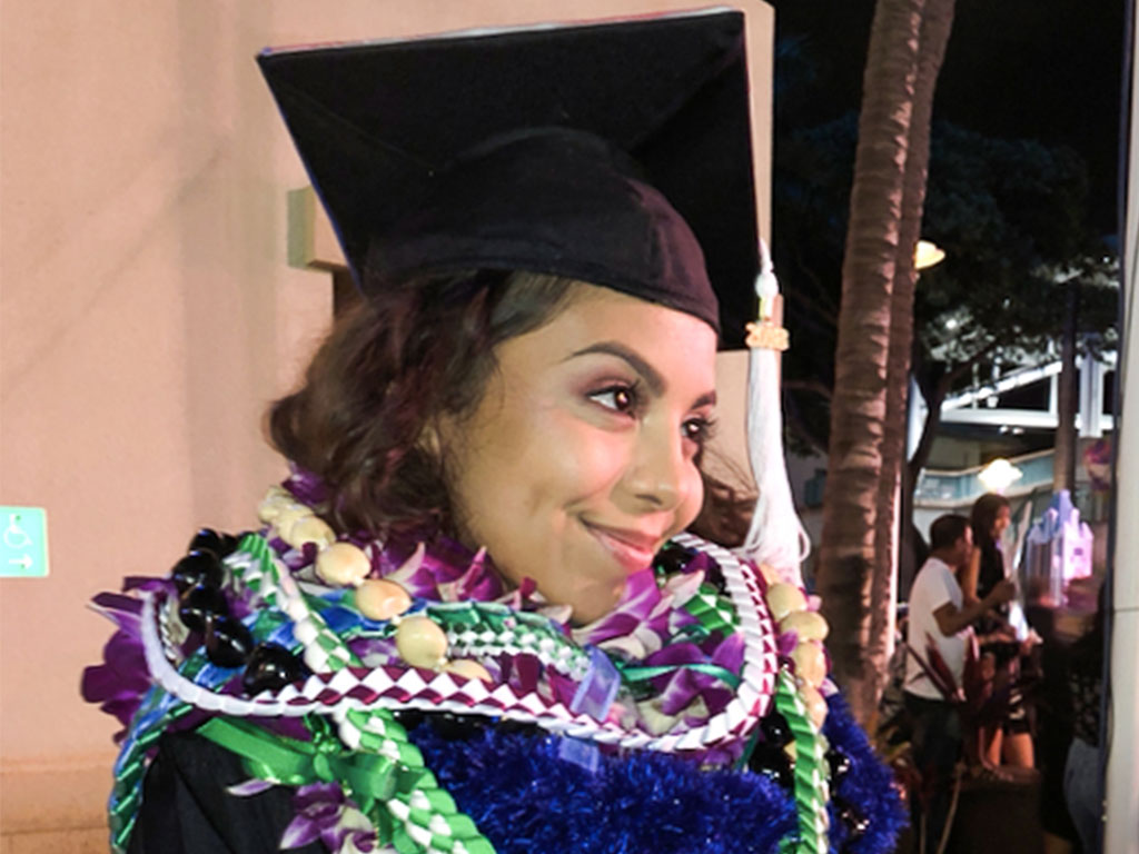 Alexandra Perez on graduation day.