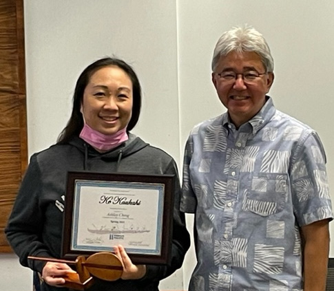 Ashley Ching (pictured left with President Gotanda)