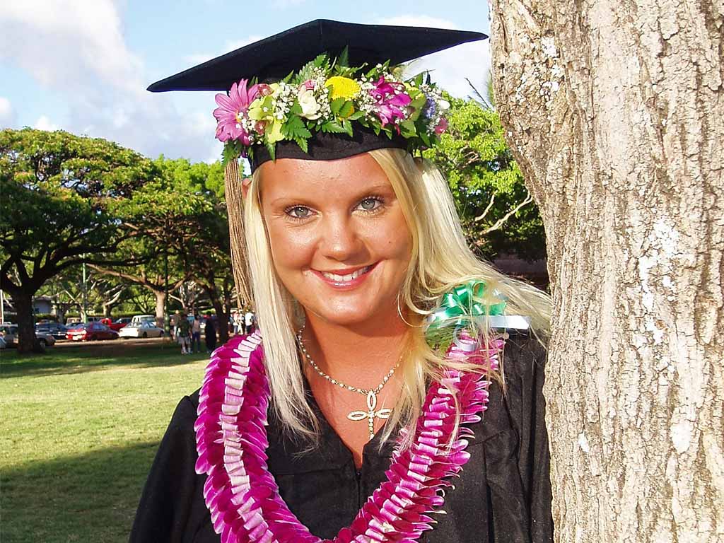 Katrine Rasmussen on graduation day.