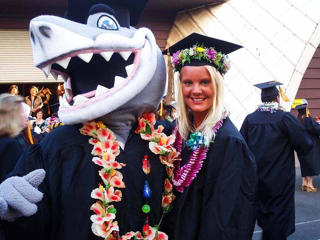 Katrine Rasmussen with Sharky.