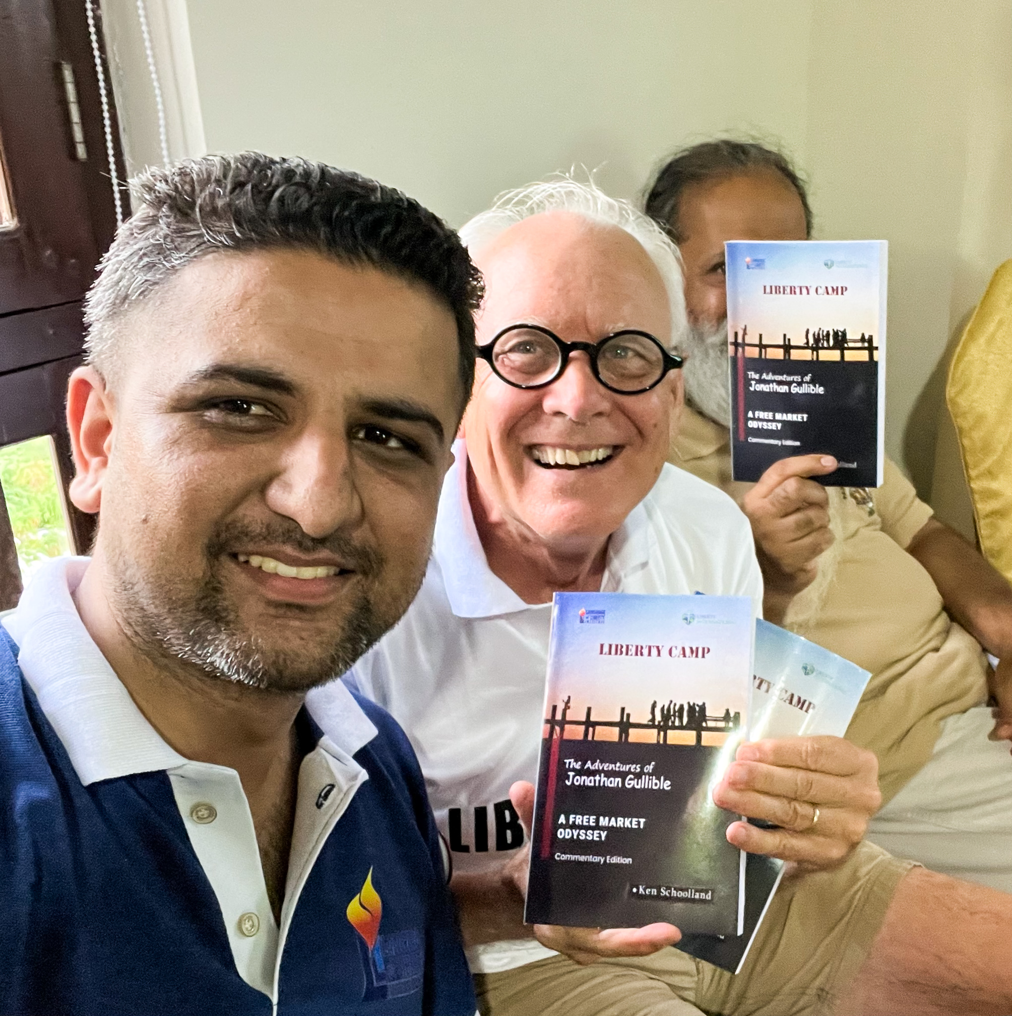 Ken Schoolland (center) in Nepal