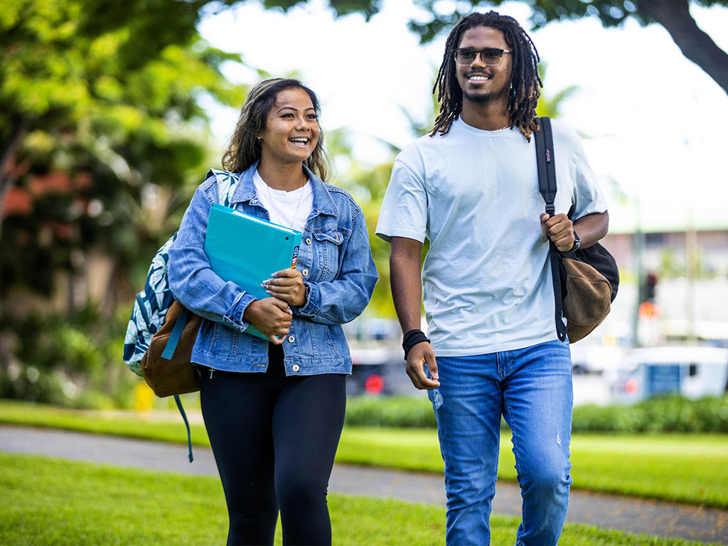 HPU students at Waterfront Plaza campus.