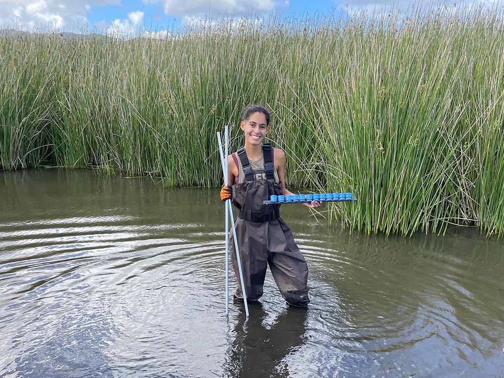 Alana Espinosa is one of five HPU students awarded a grant this summer.
