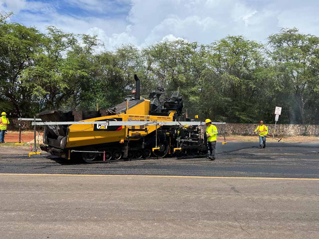 Construction of the plastic road pilot