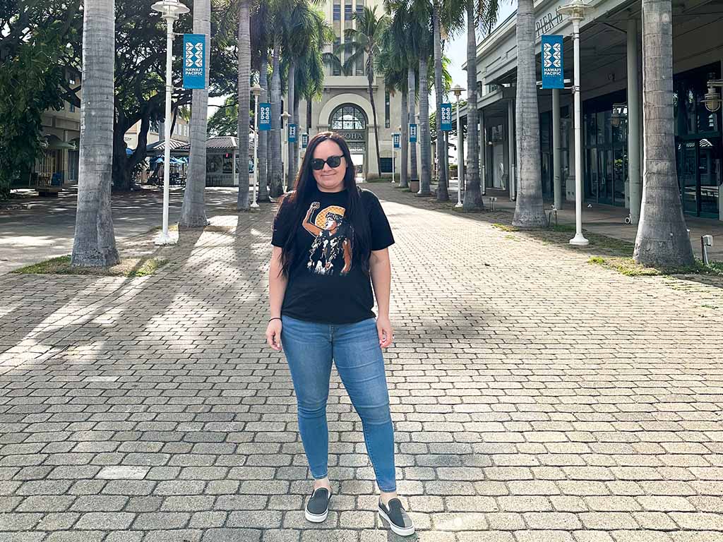 Danielle Carreira Ching at HPU's Aloha Tower Marketplace