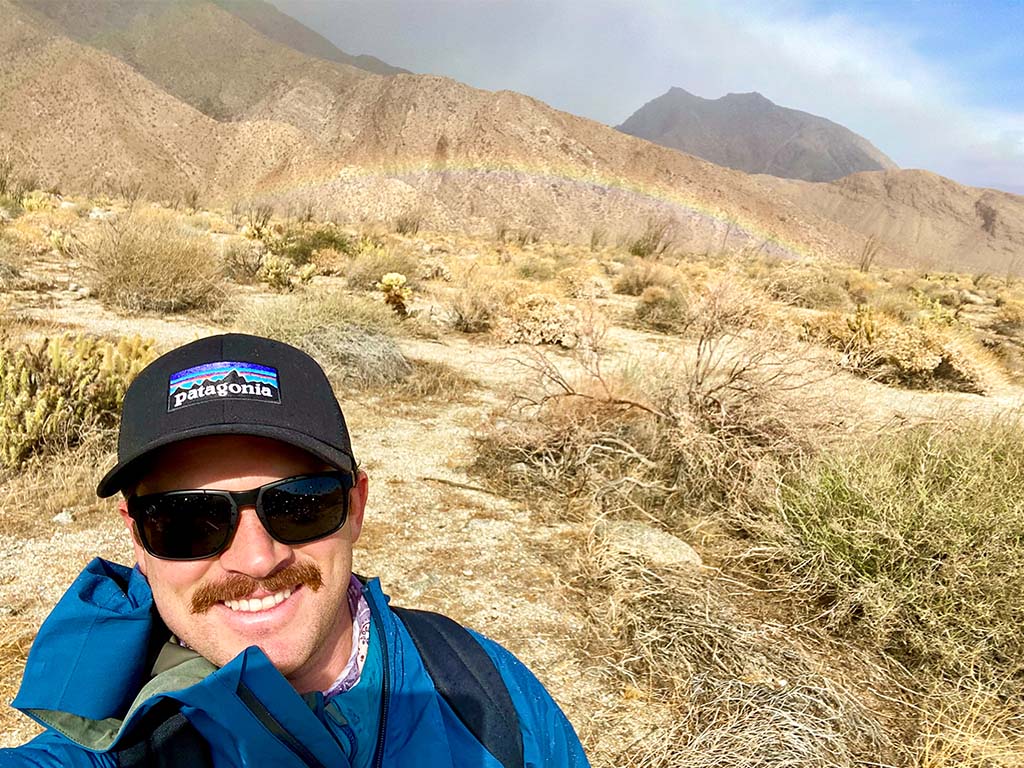 Jake Hargis at Anza Borrego Desert State Park, Borrego Springs, California