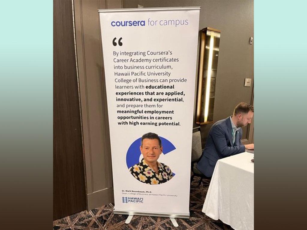 HPU College of Business Dean Mark Rosenbaum featured at the 2023 AACSB Deans Conference in San Antonio, Texas