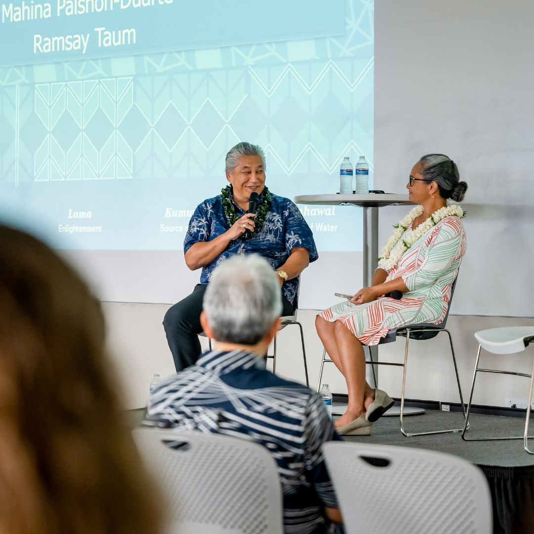 Ramsay Taum (left) and Mahina Paishon-Duarte (right)