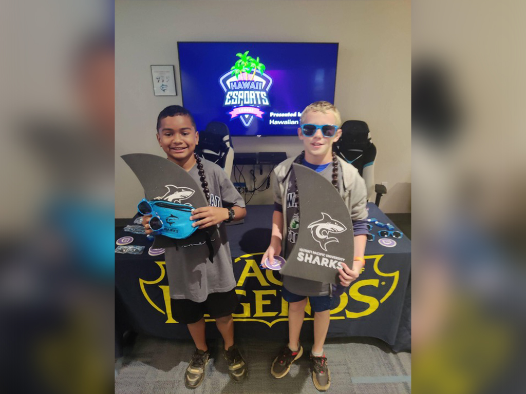 Middle school students enjoy their first in-person Esports event at the Hawaii Esports League State Finals at the HPU Esports Arena