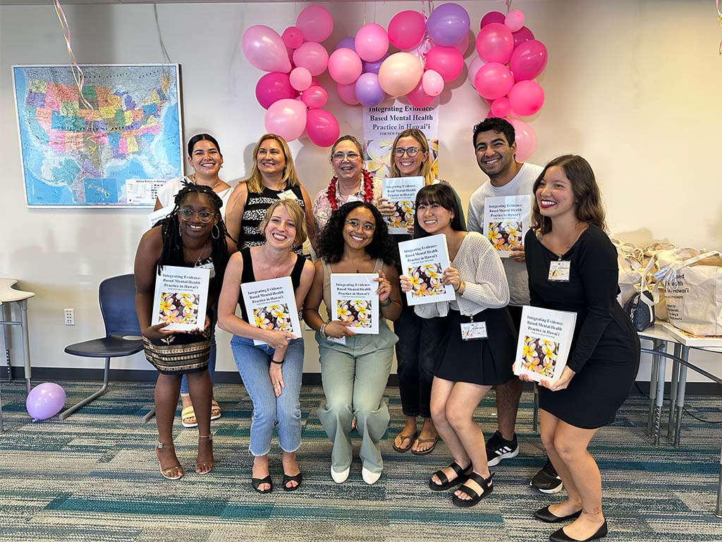 HPU first year PsyD students celebrated the launch of their textbook