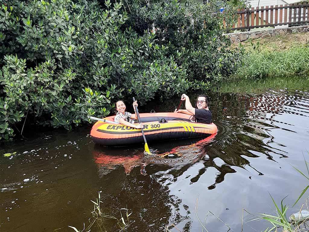 Lanya Konyu in Kawai Nui Canal