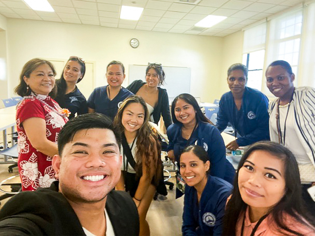 HPU nursing students and faculty members at the Hawaiʻi Student Nurses Association held conference on October 28, 2023