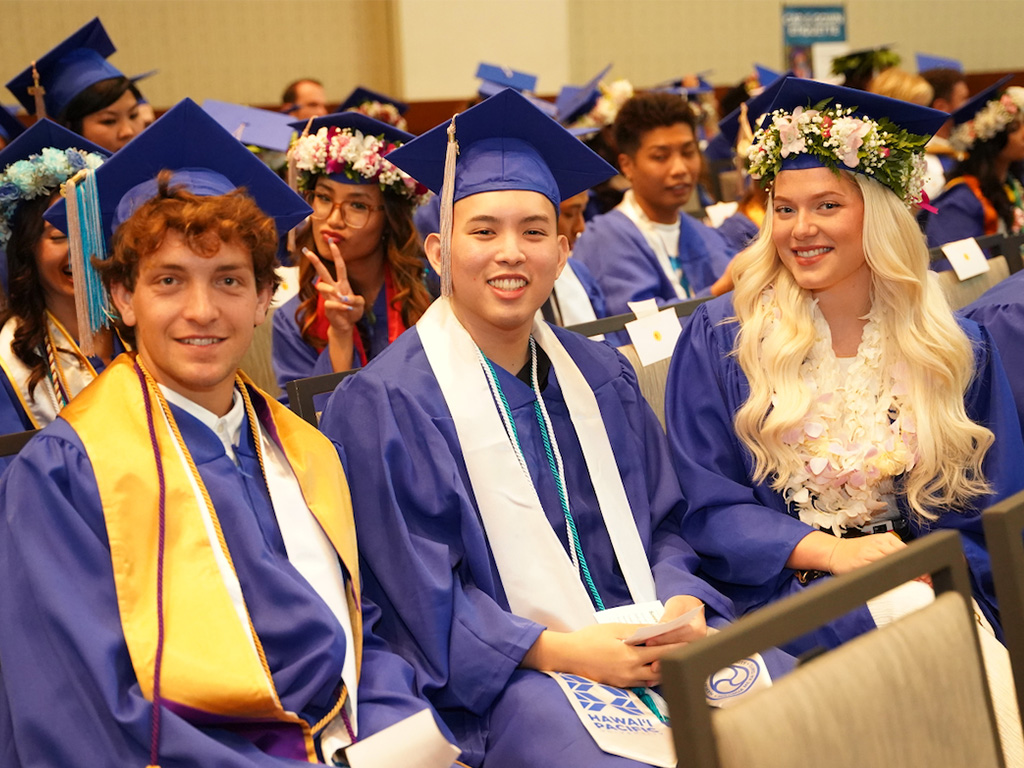 Nearly 300 HPU students graduated at the ceremony held at the Hawai'i Convention Center