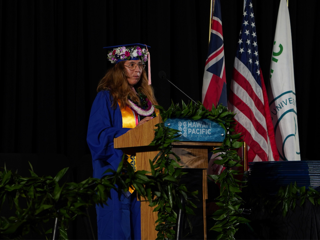 Graduate valedictory Natalie Castillo O'Brien