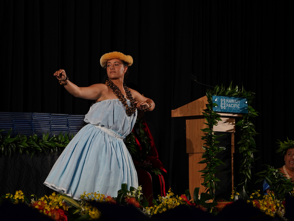The Oli Aloha performed during the graduation ceremony