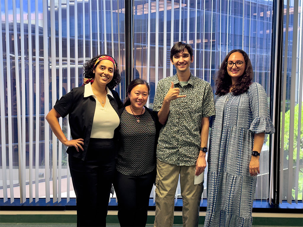 Left to right: Valerie Perez, Lisa Chuang, Kaikane Glorioso, Lourdes Liao