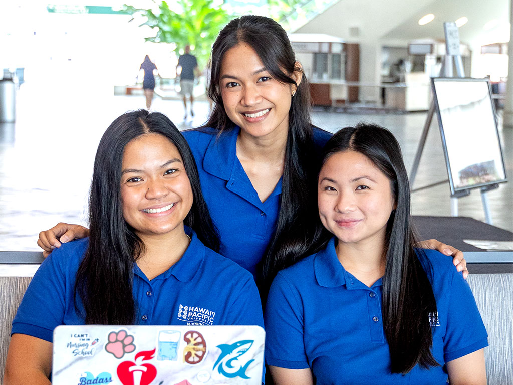 HPU School of Nursing students at the annual pinning ceremony held at the Hawai'i Convention Center