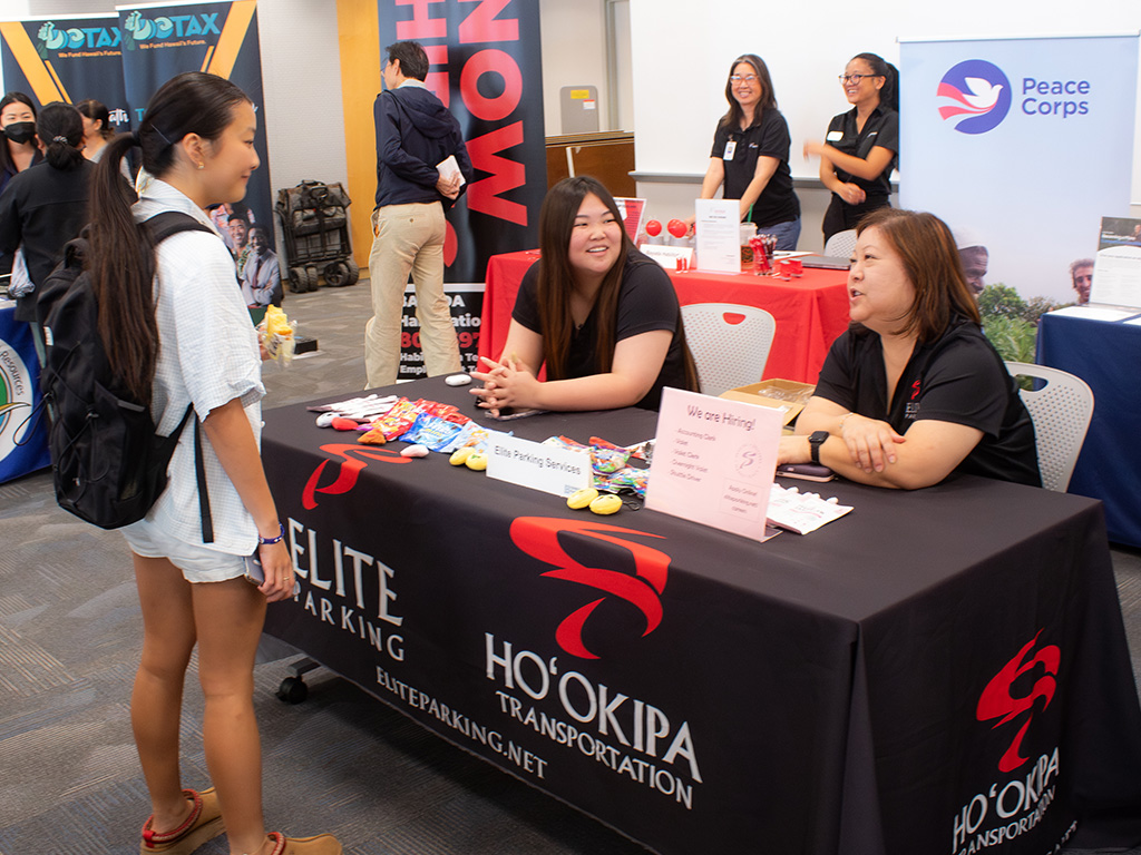 The HPU career fair featured over 30 national and local employers
