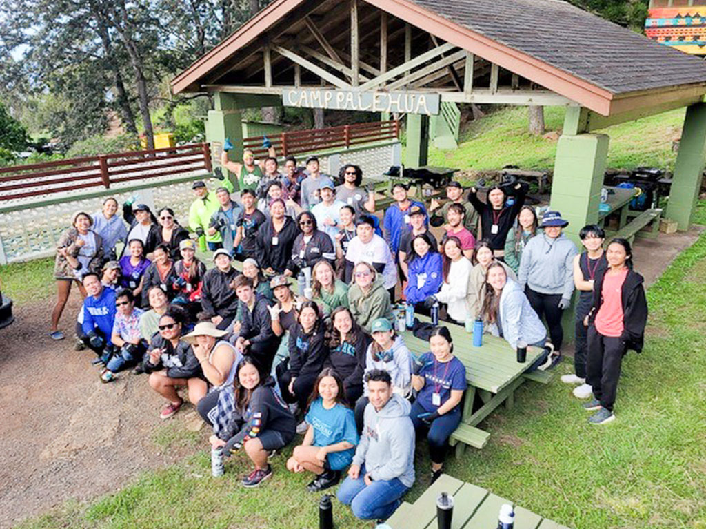 The retreat was described as a meaningful getaway to connect with student leaders and learn, malama the 'aina, love, and build a strong community