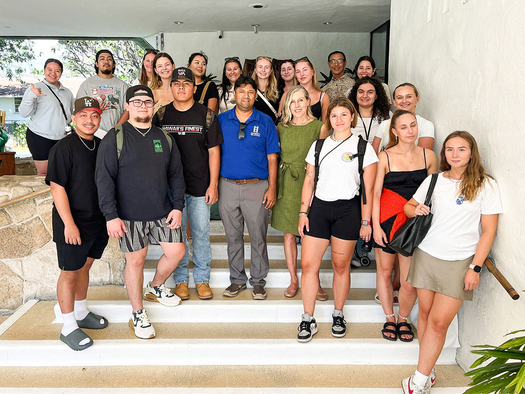 HPU students toured The Pacific Club in Honolulu, a renowned private club founded in 1851