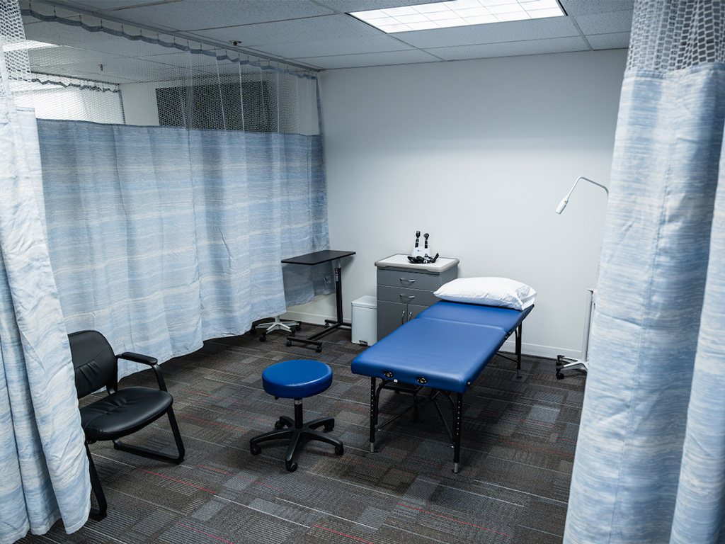 A physical exam practice lab
