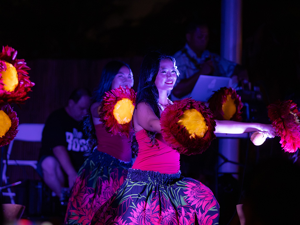 The night market features live music and entertainment