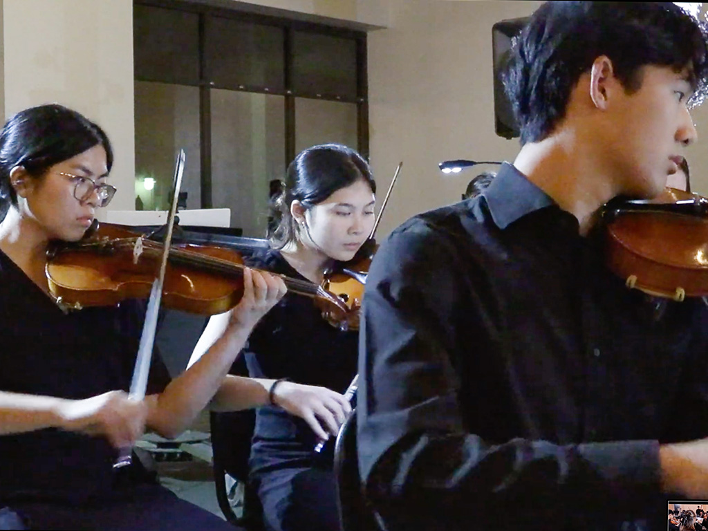 Kamehameha High School Orchestra performing