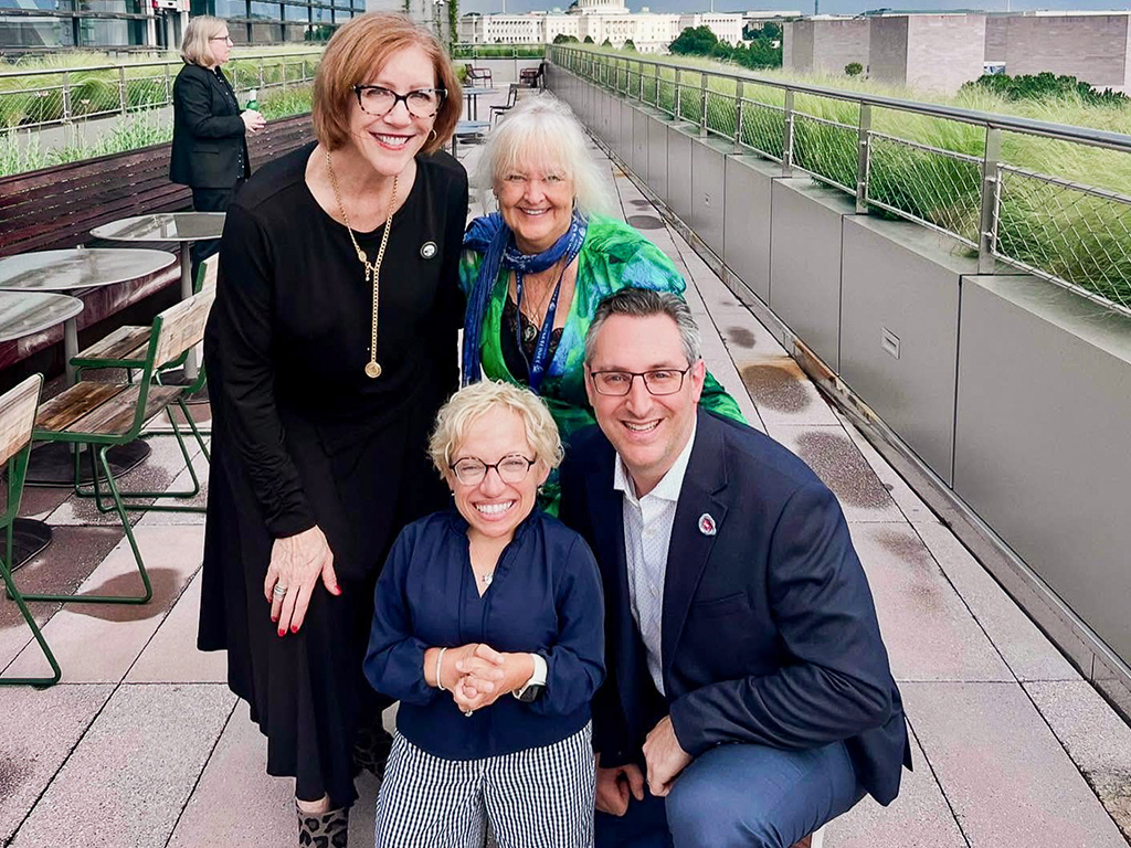 Left to Right: KT Waxman, Jennifer Arnold, Jayne Smitten, Jared Kutzin in Washington D.C 