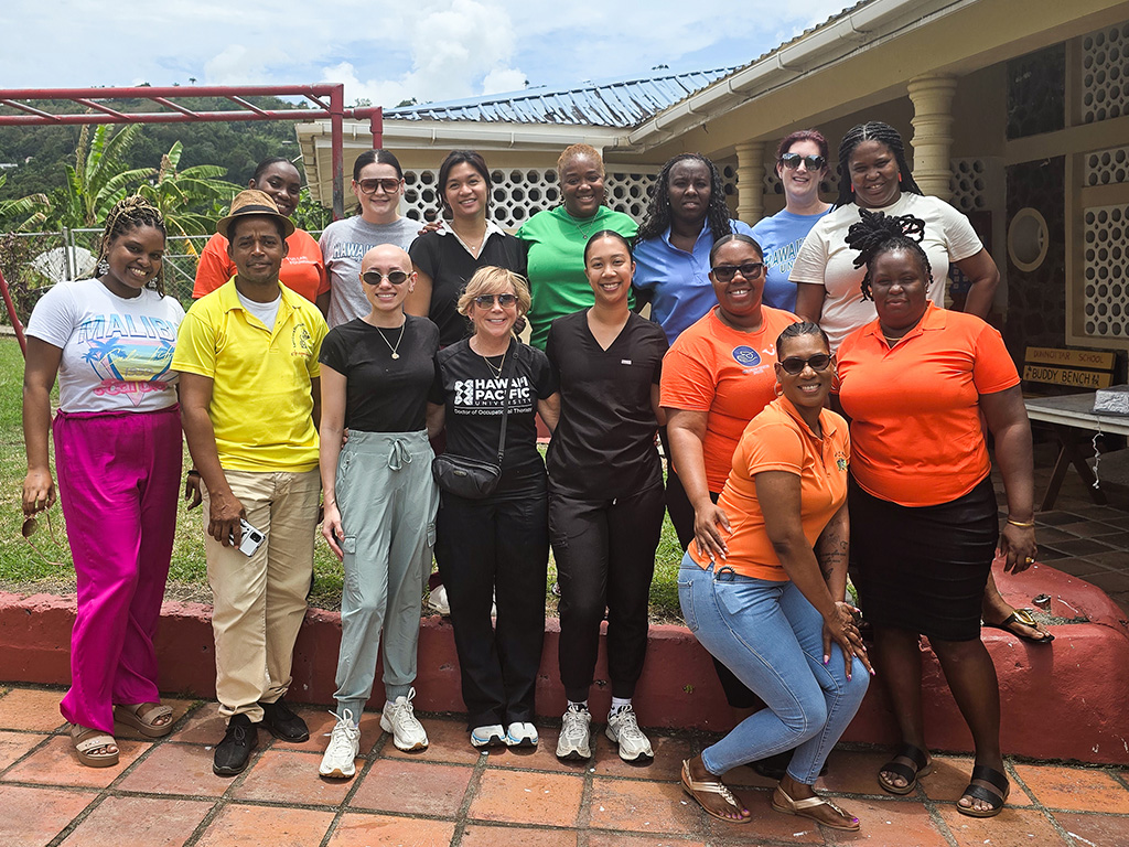 HPU Doctor of Occupational Therapy (OTD) students and faculty members joined educators in St. Lucia for a week of of community engagement and knowledge sharing