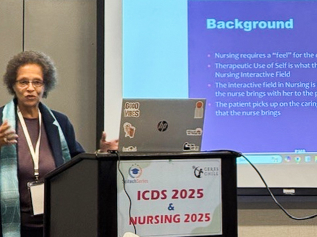 Patricia Burrell presenting at the Global Summit