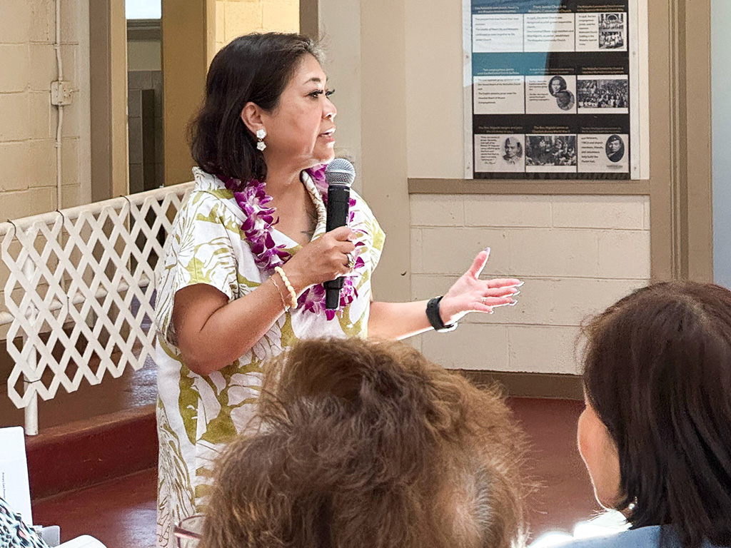 Dean Magpantay-Monroe shared her expertise on dementia care, focusing on the Montessori method