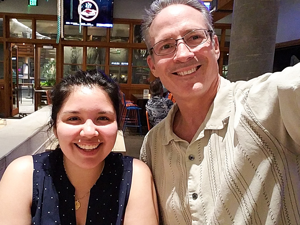 HPU Chemistry Professor David Horgen was an important mentor to Samantha, helping her become a scientist