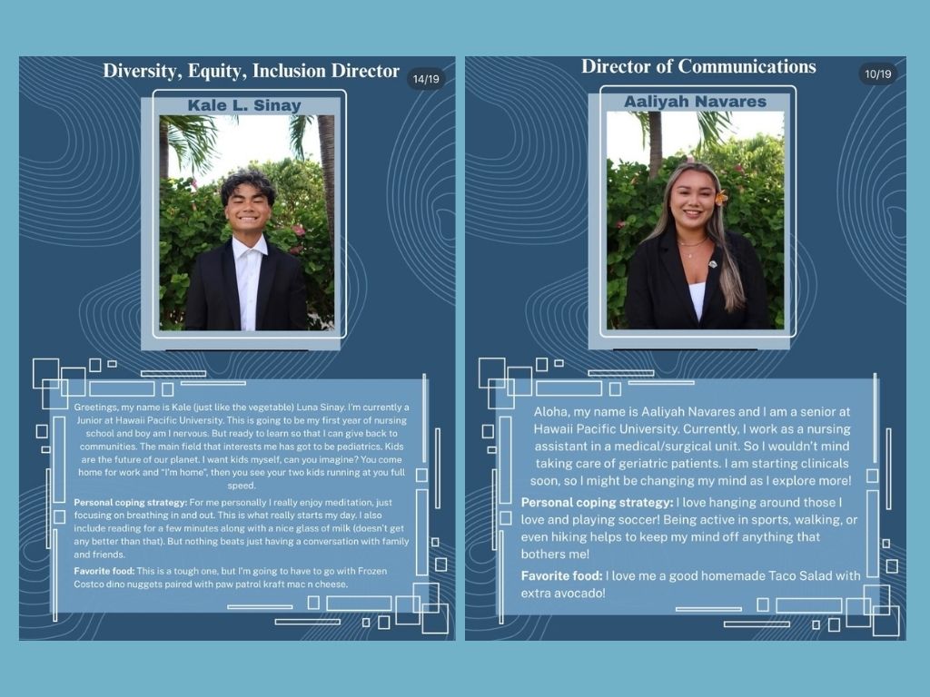 Student profiles on Kale Luna Sinay and Aaliyah Salazar-Garcia