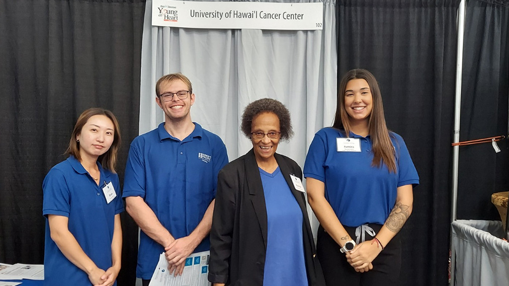 Patricia Burrell (second from right) with HPU School of Nursing students