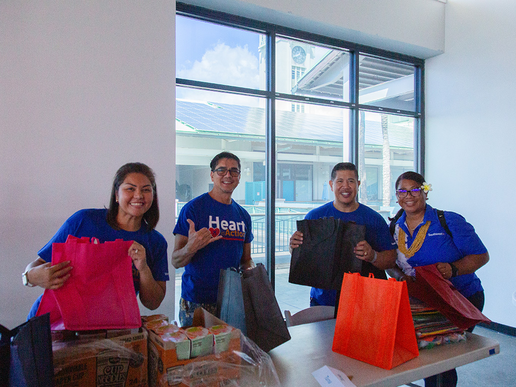 Southwest Airlines' R.A.P.I.D. Employee Resource Group members at the campus event hosted by HPU