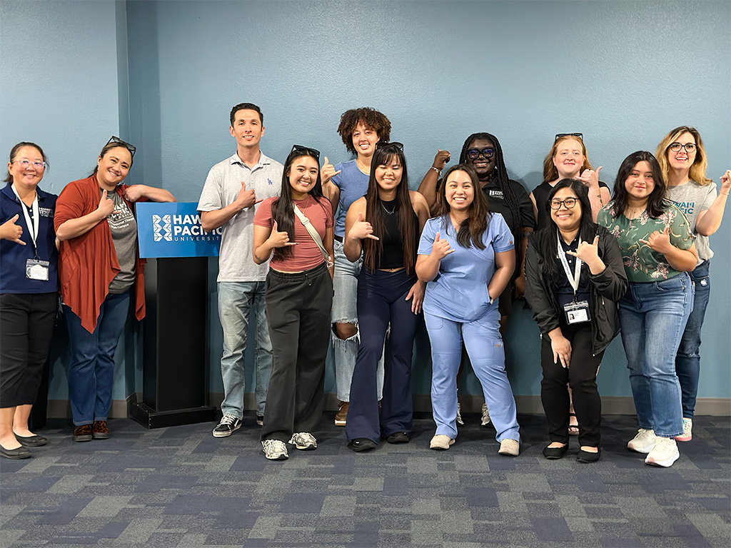 HPU OTD Las Vegas students and faculty at the University's Las Vegas campus