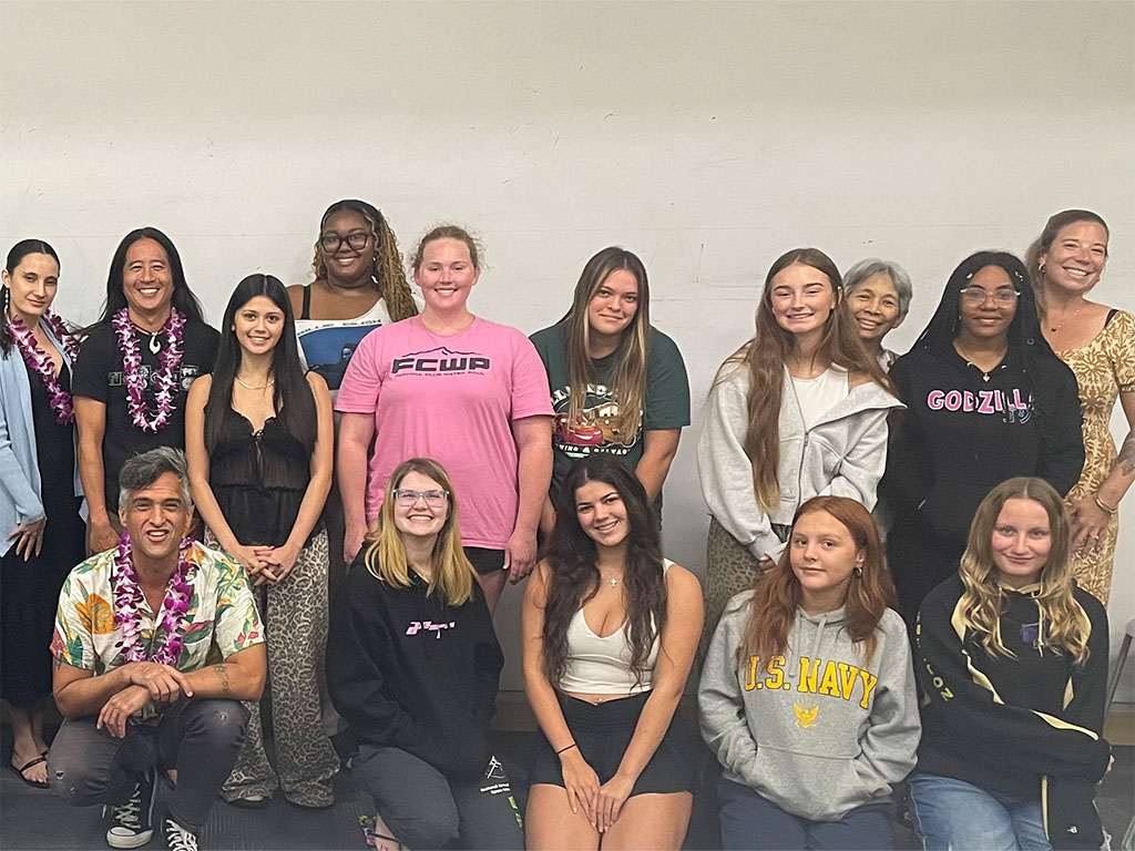 Pictured with the creative team of The Story of Everything are some of the HPU ʻohana who attended the talk-story session