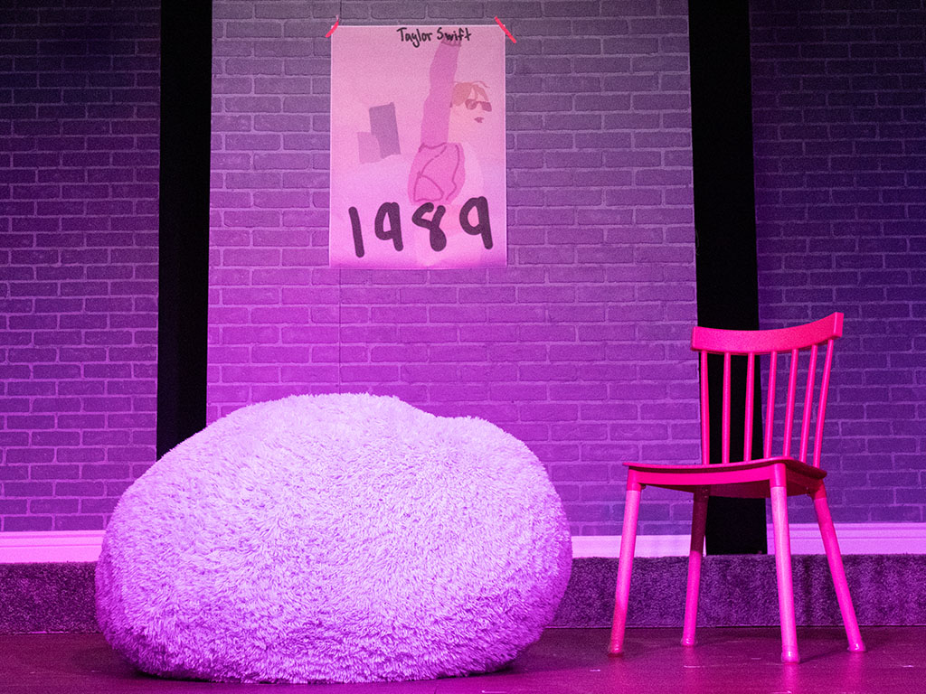 The set of 'Anti-Hero - Revenge of the Swifties' at the HPU Theatre at Aloha Tower Marketplace