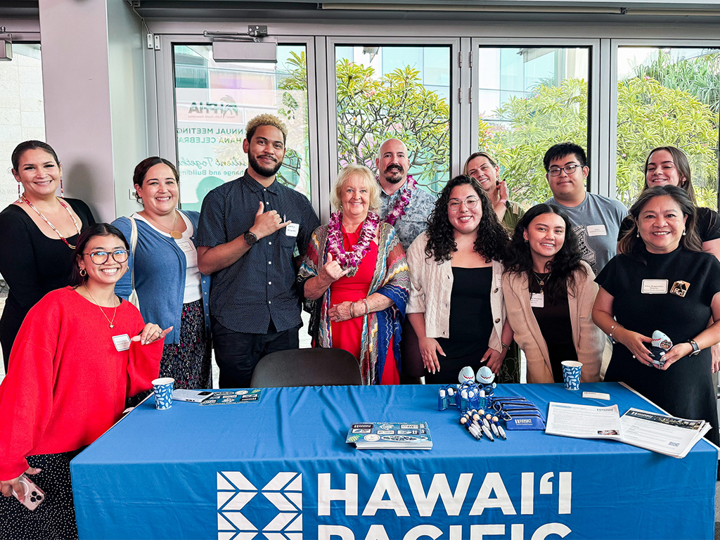 HPU faculty and staff at the 2025 Hawai'i Public Health Association event