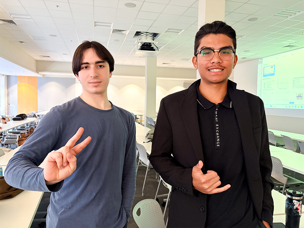 Team PC Tech Tracker (left to right): Pierre Errand and Michael Lozada-Longog