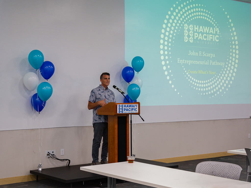 HPU Vice President of Marketing and Communications Jeffrey Rich served as emcee for the event