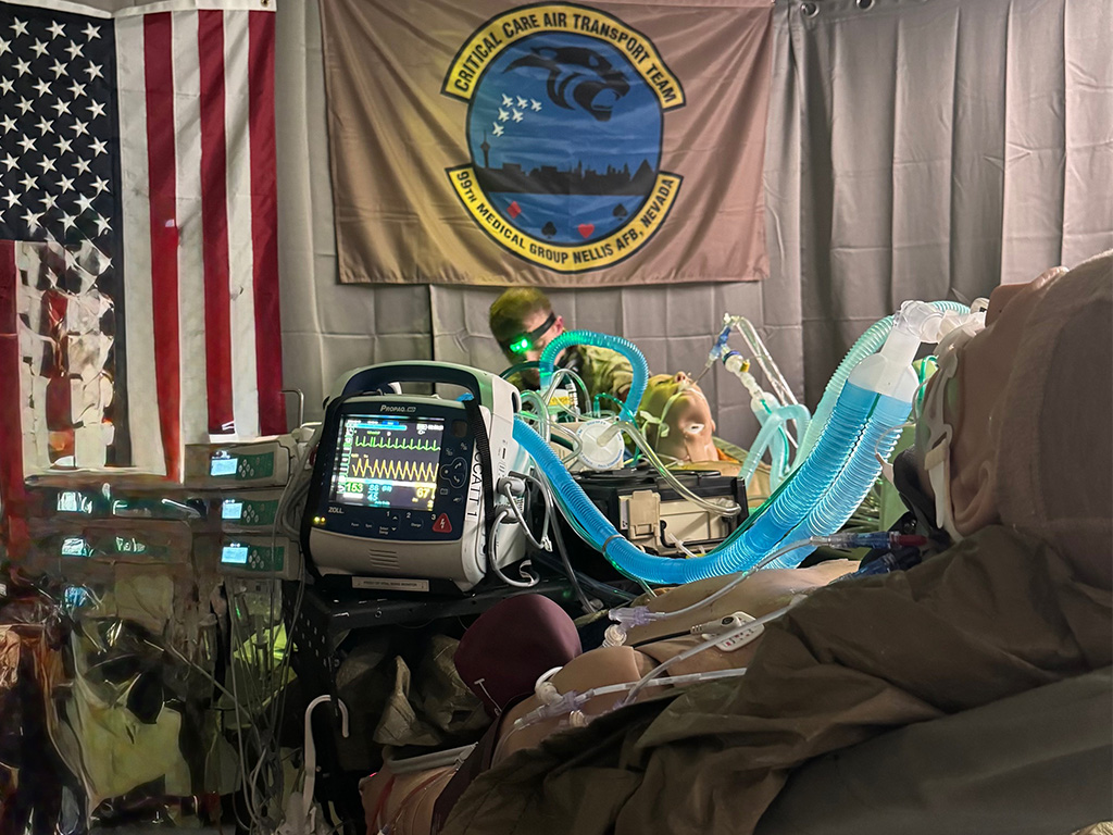 The simulation area for medical unit