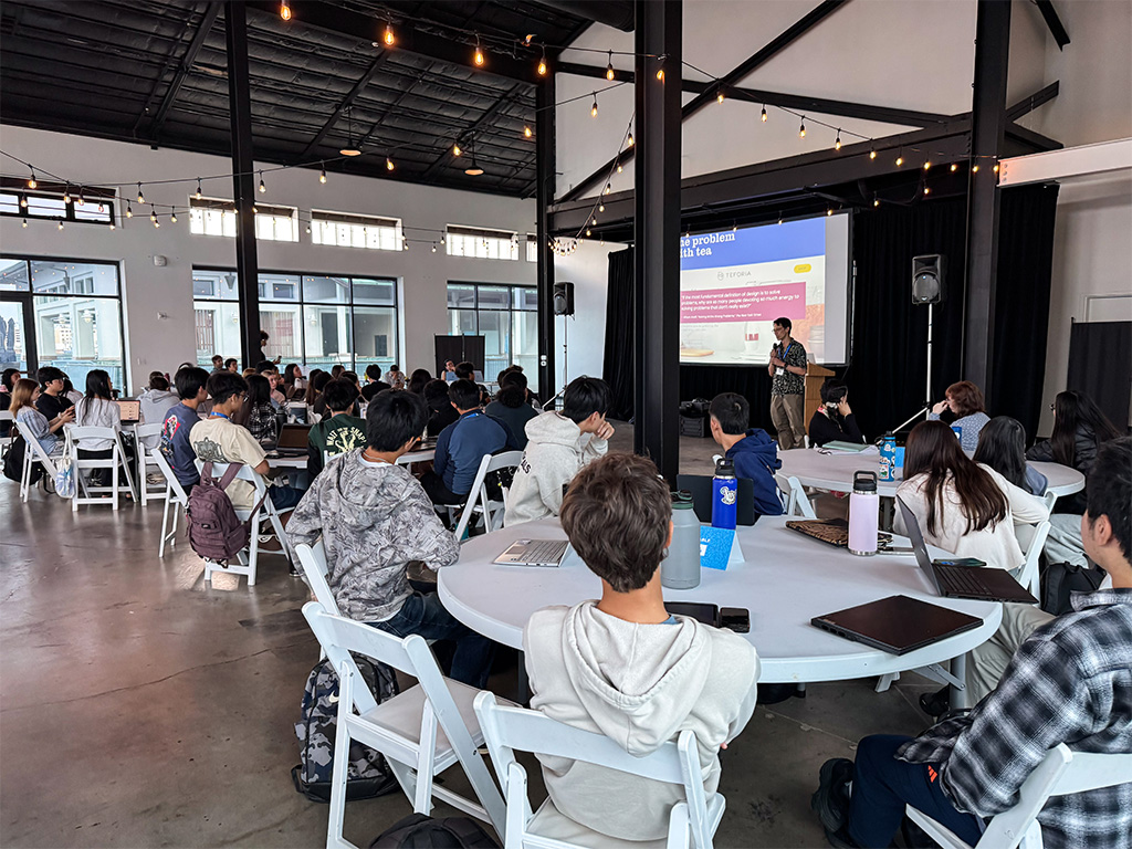 Guest speaker Allen Murabayashi presented on the importance of talking to customers