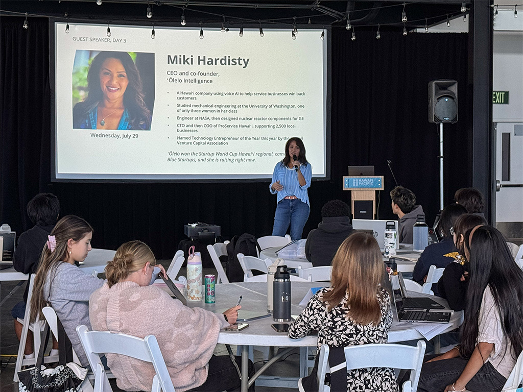 Guest Speaker Miki Hardisty of Olelo Intelligence