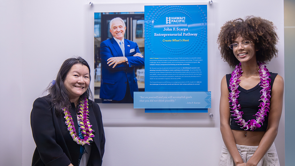 Dean Amy Nguyen-Chyung and Jenna Bond