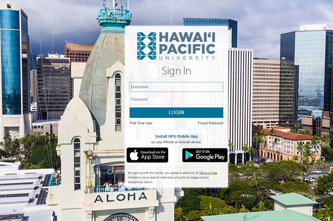 MyHPU Login